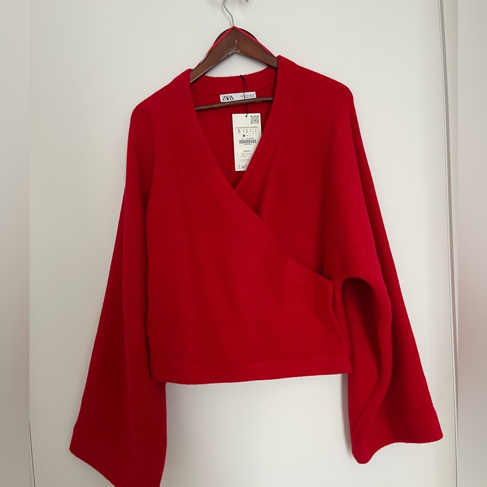 Zara Wool Kimono Coat - Picture 2 of 8
